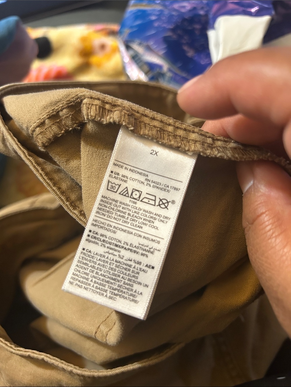Old Navy Utility Shorts in light Khaki Brown sz 2X - Picture 10 of 11